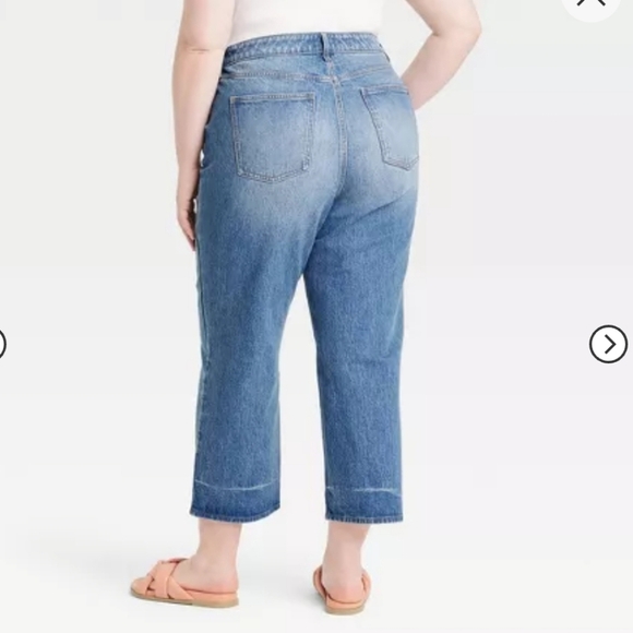 NWTSuper-High Rise Vintage Straight Jeans - Universal Thread™ Medium Wash SZ 8R - Picture 3 of 9